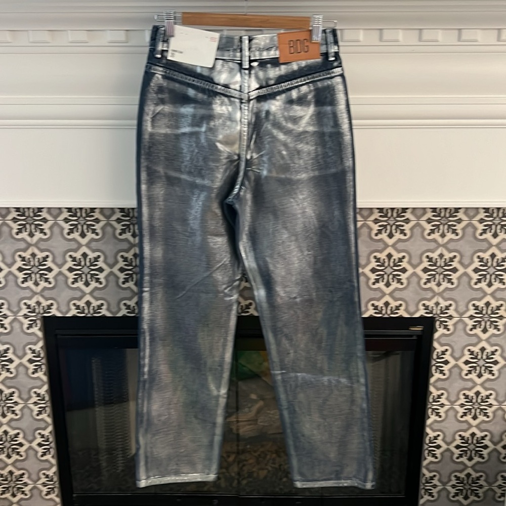 Urban Outfitters BDG Women's Metallic Cowboy Jean 28 straight leg - Picture 8 of 11